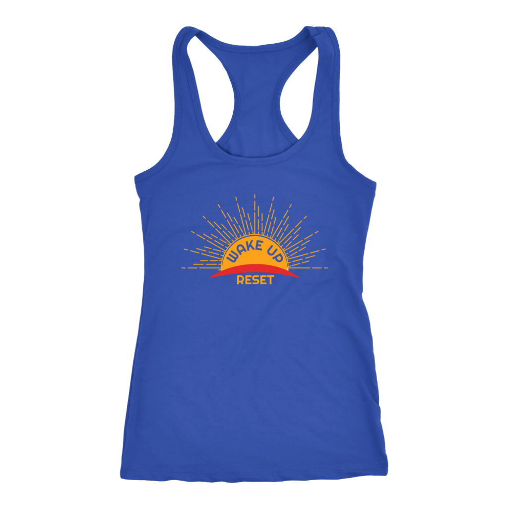 Wake UP Reset Racerback Tank