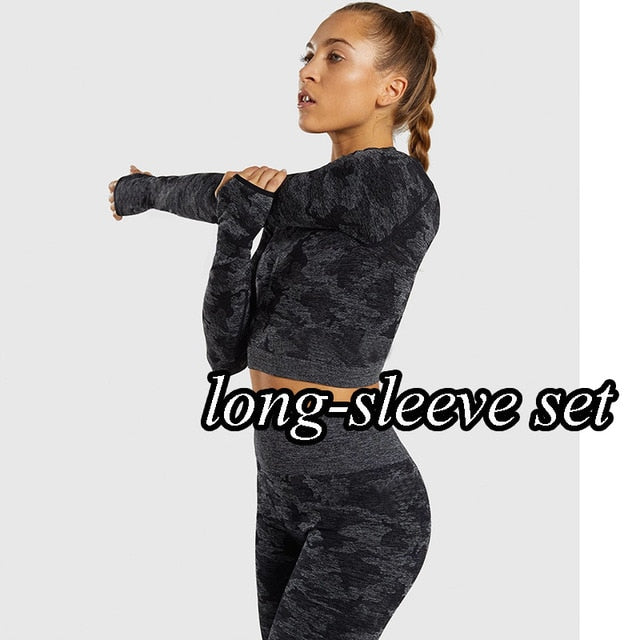 Camo Seamless Women's Workout Set