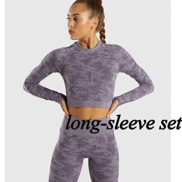 Camo Seamless Women's Workout Set