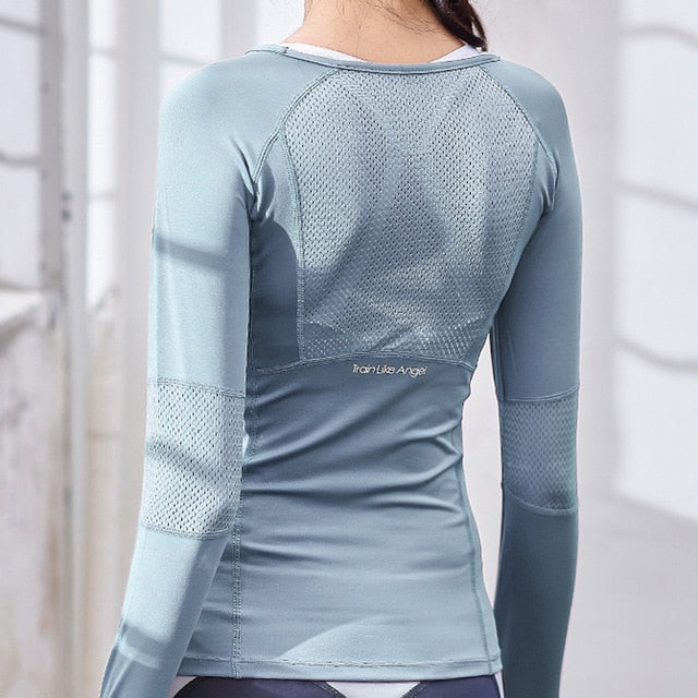 Wake Up Reset Long Sleeve Mesh Fitness Top
