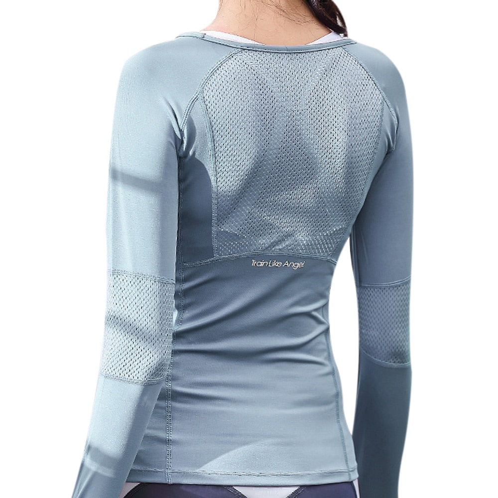 Wake Up Reset Long Sleeve Mesh Fitness Top