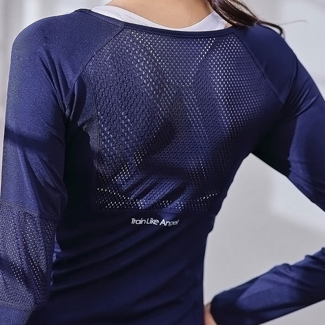 Wake Up Reset Long Sleeve Mesh Fitness Top