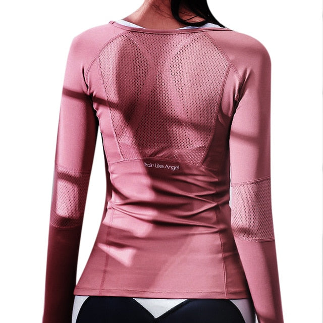 Wake Up Reset Long Sleeve Mesh Fitness Top