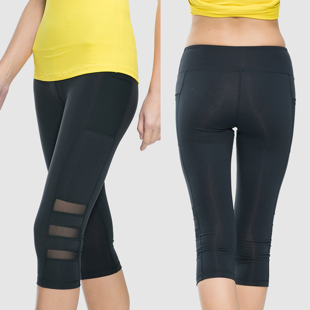 Wake Up Reset 3/4 Yoga High Waist legging with Mesh Pockets
