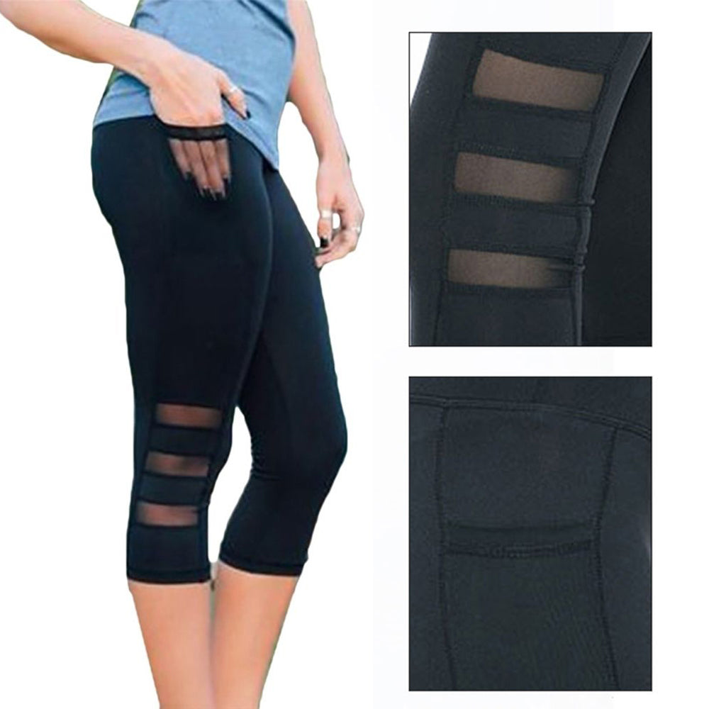 Wake Up Reset 3/4 Yoga High Waist legging with Mesh Pockets