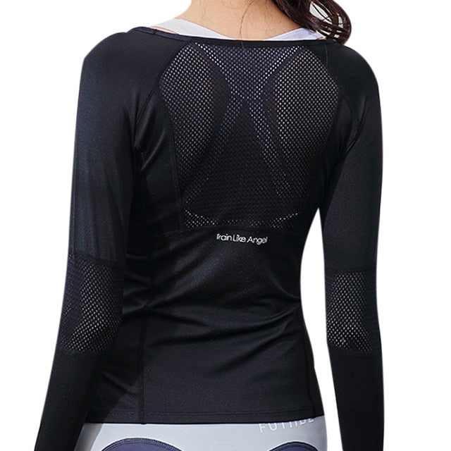 Wake Up Reset Long Sleeve Mesh Fitness Top